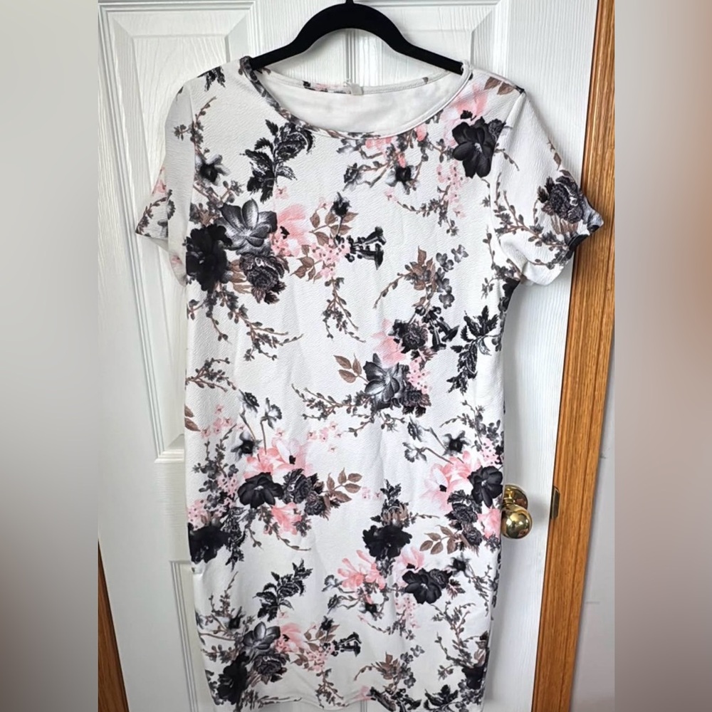 Pink blush floral dress